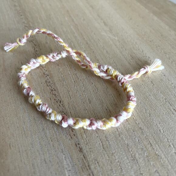 Maureen Bracelet, anklet, trendy, comfortable, tie, embroidery thread, woven, gi - Picture 1 of 1